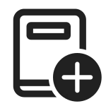 Dictionary Add SVG Icon